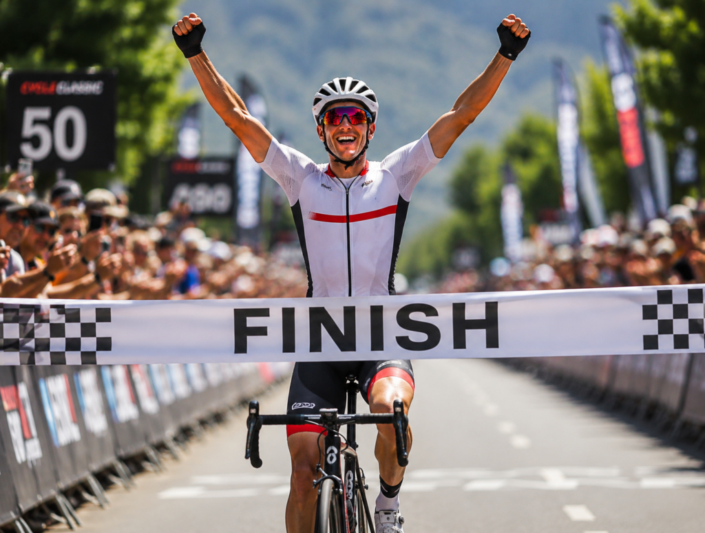 winning cyclist